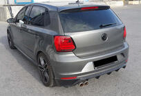 Volkswagen Polo 2010-2017 гг. Задний диффузор DPT (2014-2017, Черный Глянец) фото 4