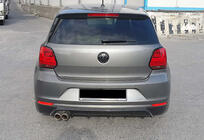 Volkswagen Polo 2010-2017 гг. Задний диффузор DPT (2014-2017, Черный Глянец) фото 2