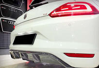 Volkswagen Scirocco 2008-2017 гг. Задний диффузор DPT V-5 (2014-2017, Черный Глянец) фото 3