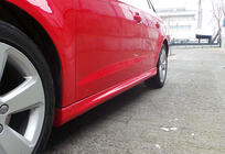 Audi A3 2012-2020 гг. Боковые Пороги DPT (HB, Черный Глянец) фото 1