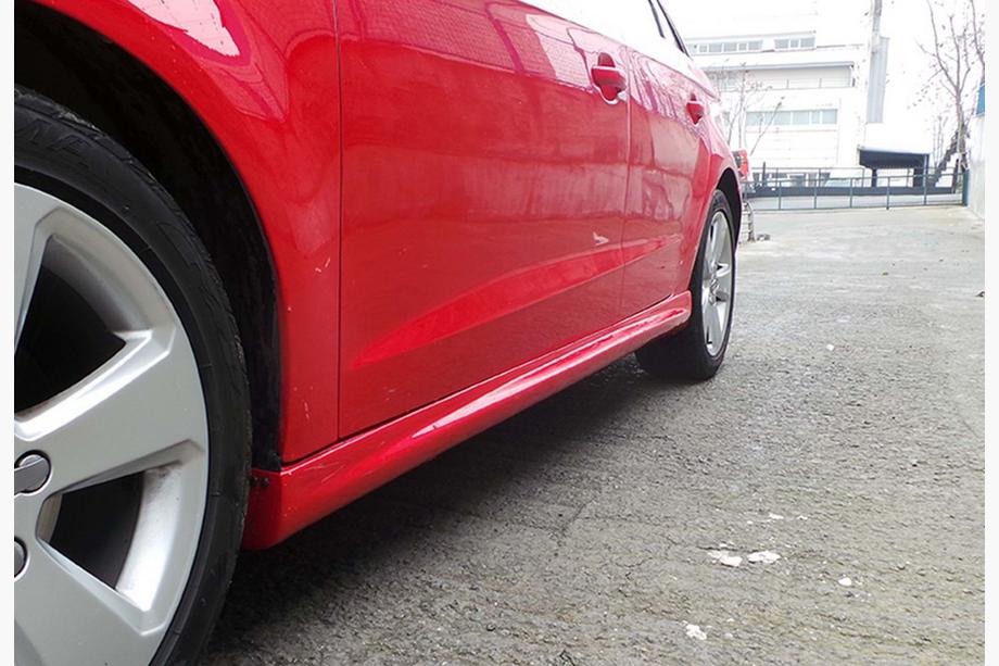 Audi A3 2012-2020 гг. Боковые Пороги DPT (HB, Черный Глянец) Image