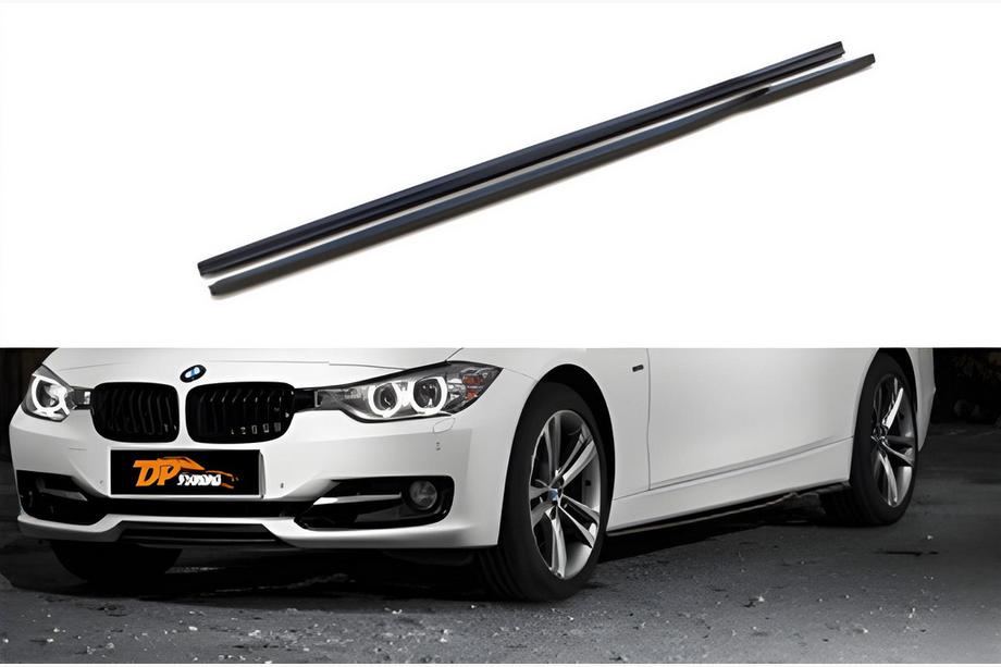 BMW 3 серия F30/F31 2012-2019 гг. Накладки на пороги DPT (для порогов Base, черный глянец) Image