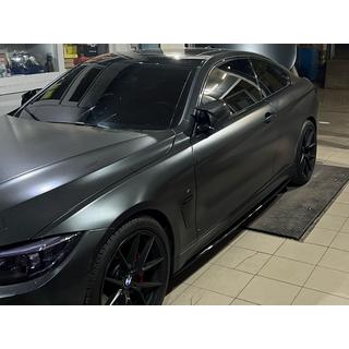 Боковые Пороги DPT (Черный Глянец) BMW 4 серия F32/F33/F36 2012-2020 гг. фото 4