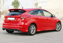 Ford Focus III 2011-2017 гг. Боковые Пороги DPT (SD, 2015-2017, Черный Глянец) фото 3