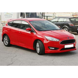 Боковые Пороги DPT (SD, 2015-2017, Черный Глянец) Ford Focus III 2011-2017 гг. фото 2