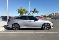 Honda Civic Sedan X 2016-2021 гг. Боковые пороги DPT V-1 (грунтованные под покраску) фото 2