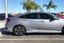 Honda Civic Sedan X 2016-2021 гг. Боковые пороги DPT V-1 (грунтованные под покраску) фото 1