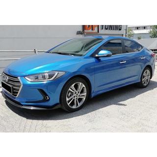 Боковые Пороги DPT (Черный Глянец) Hyundai Elantra (AD) 2015-2020 гг. фото 4