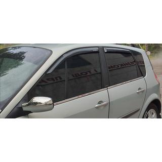 Окантовка окон Нержавеющая сталь (4 шт.) Renault Scenic/Grand 2003-2009 гг. фото 4