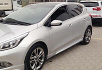 Kia Ceed 2012-2018 гг. Боковые Пороги DPT (2012-2015, Черный Глянец) фото 1