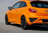Seat Ibiza 2010-2017 гг. Боковые Пороги DPT V-1 (Coupe, Черный Глянец) фото 2
