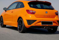 Seat Ibiza 2010-2017 гг. Боковые Пороги DPT V-1 (Coupe, Черный Глянец) фото 5