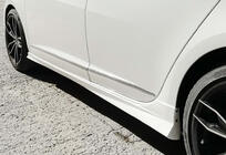 Seat Ibiza 2010-2017 гг. Боковые Пороги DPT V-2 (Черный Глянец) фото 1