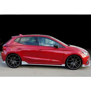 Боковые Пороги DPT V-2 (Черный Глянец) Seat Ibiza 2017- гг. фото 4