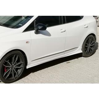 Боковые Пороги DPT V-3 (Черный Глянец) Seat Ibiza 2017- гг. фото 1