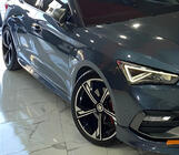 Seat Leon 2020- гг. Боковые Пороги DPT (Черный Глянец) фото 1