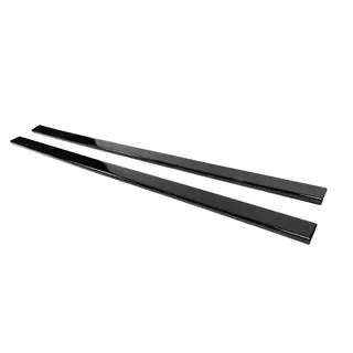 Универсальные накладки на боковые пороги DPT Lower Lip Black (Черный Глянец) фото 2