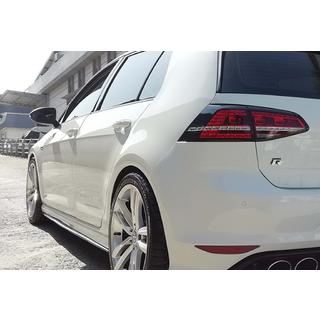 Боковые Пороги DPT V-2 (Черный Глянец) Volkswagen Golf 7/E-Golf 2012-2020 гг. фото 3