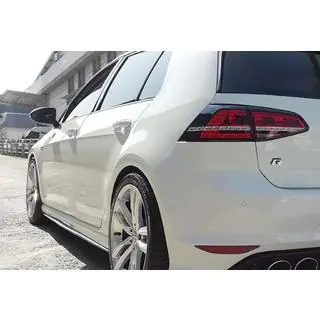 Боковые Пороги DPT V-2 (Черный Глянец) Volkswagen Golf 7/E-Golf 2012-2020 гг. фото 3