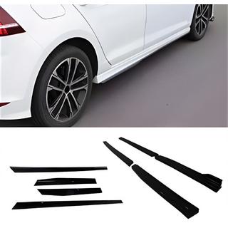 Боковые Пороги DPT V-3 (Черный Глянец) Volkswagen Golf 7/E-Golf 2012-2020 гг.