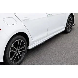 Боковые Пороги DPT V-4 (Черный Глянец) Volkswagen Golf 7/E-Golf 2012-2020 гг. фото 1