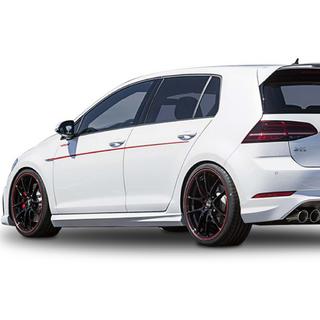 Боковые Пороги DPT V-5 (Черный Глянец) Volkswagen Golf 7/E-Golf 2012-2020 гг. фото 4