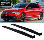 Volkswagen Golf 8 2019- гг. Боковые Пороги DPT V-2 (Черный Глянец) фото 1