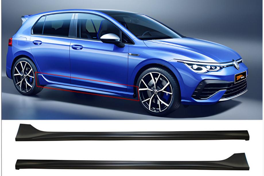 Volkswagen Golf 8 2019- гг. Боковые Пороги DPT V-3 (Грунтованные под Покраску) Image