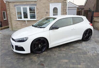 Volkswagen Scirocco 2008-2017 гг. Боковые Пороги DPT V-1 (Черный Глянец) фото 3