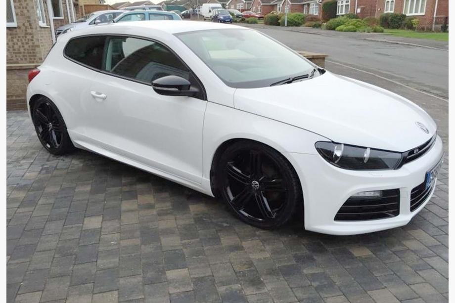 Volkswagen Scirocco 2008-2017 гг. Боковые Пороги DPT V-1 (Черный Глянец) Фото 2