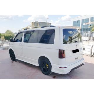 Боковые пороги DPT (Длинная база, под покраску) Volkswagen T6 2015-2024 гг. фото 3