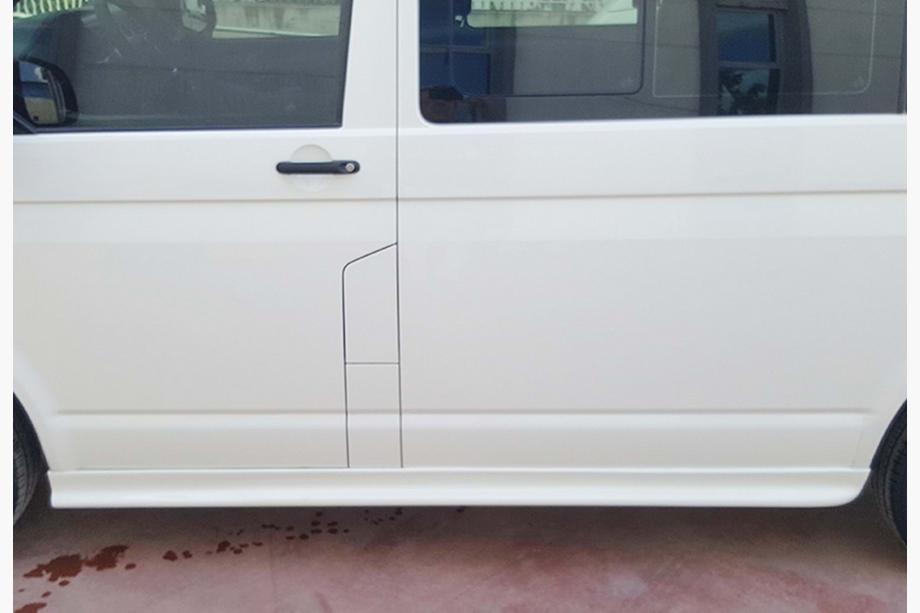 Volkswagen T6 2015-2024 гг. Боковые пороги DPT (Длинная база, под покраску) Image