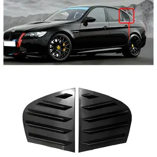 Накладки на задние окна DPT (Черный Глянец, 2шт) BMW 3 серия E90/E91 2005-2011 гг. фото 1