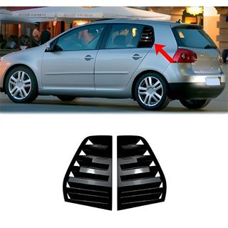 Накладки на задние окна DPT (Черный Глянец, 2шт) Volkswagen Golf 5 2003-2009 гг.