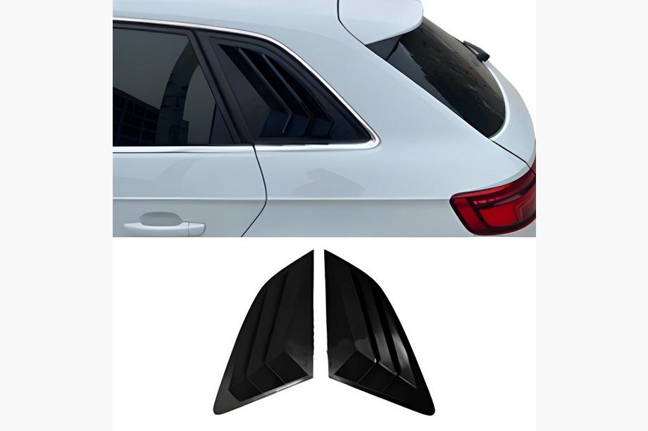 Audi A3 2012-2020 гг. Накладки на задние окна DPT V-2 (черный глянец, 2шт) Фото 1