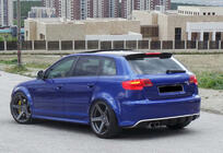 Audi A3 2003-2012 гг. Спойлер DPT V-2 (2003-2008, Черный Глянец) фото 2