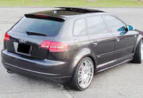 Audi A3 2003-2012 гг. Спойлер DPT V-4 (Черный Глянец) фото 4