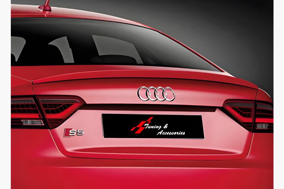 Audi A5 2007-2015 гг. Спойлер DPT V-2 (для Coupe, Черный Глянец) Image