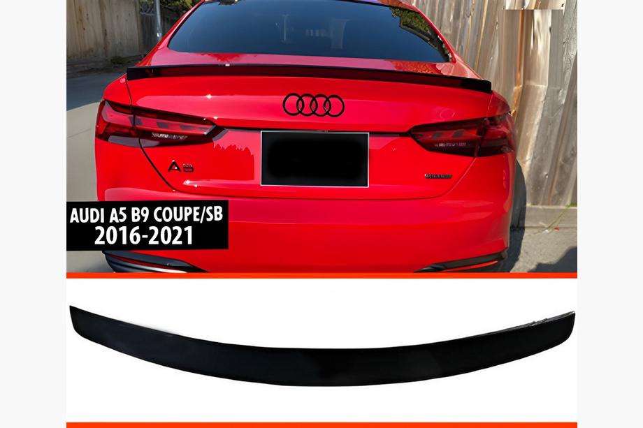 Audi A5 2016-2025 гг. Спойлер DPT V-2 (2016-2021, Coupe/Sedan, черный глянец) Фото 1