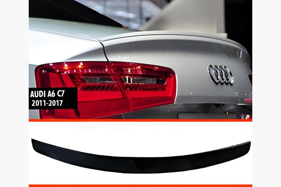 Audi A6 C7 2011-2017 гг. Спойлер DPT V1 (Седан, чёрный глянец) Image
