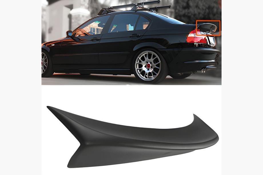 BMW 3 серия E46 1998-2006 гг. Спойлер CSL-Style V2 (для SD, Черный Глянец) Image