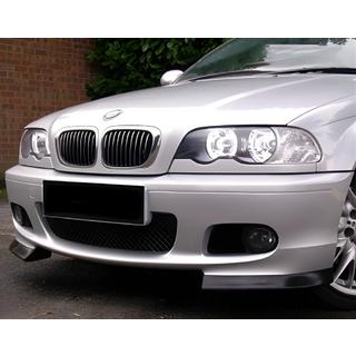 Накладка на передний бампер Flap DPT (Черный Глянец) BMW 3 серия E46 1998-2006 гг. фото 1