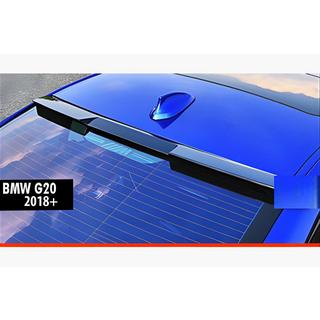Накладка на спойлер (для G20/G80, Черный Глянец) BMW 3 серия G20/G21 2018- гг. фото 1