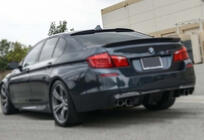 BMW 5 серия F10/F11 2010–2016 гг. Задний спойлер M4-Style V1 (для F10, Черный Глянец) фото 4