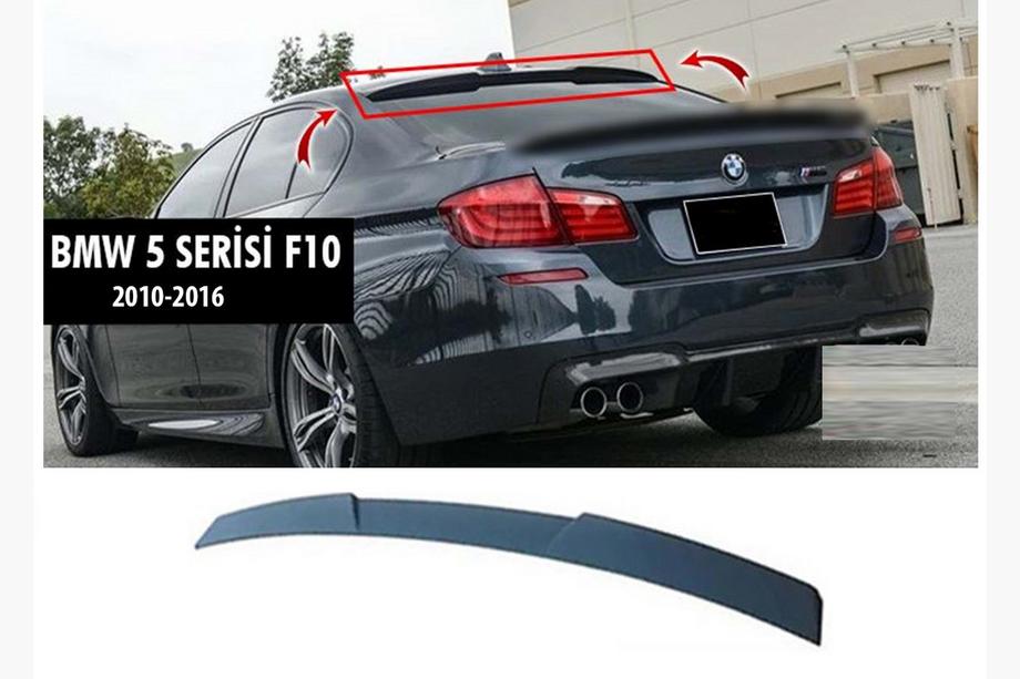 BMW 5 серия F10/F11 2010–2016 гг. Задний спойлер M4-Style V1 (для F10, Черный Глянец) Image