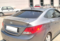 Hyundai Accent 2011-2017 гг. Спойлер DPT (Черный Глянец) фото 4