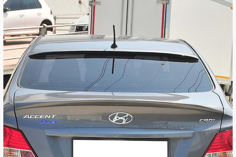 Hyundai Accent 2011-2017 гг. Спойлер DPT (Черный Глянец) Image