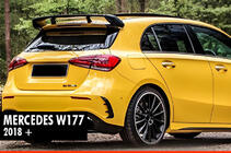 Mercedes A-class W177 2018- гг. Спойлер DPT V-1 (Черный Глянец) фото 1
