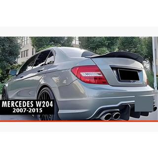 Спойлер DPT V-2 (Черный Глянец) Mercedes C-class W204 2007-2015 гг. фото 1
