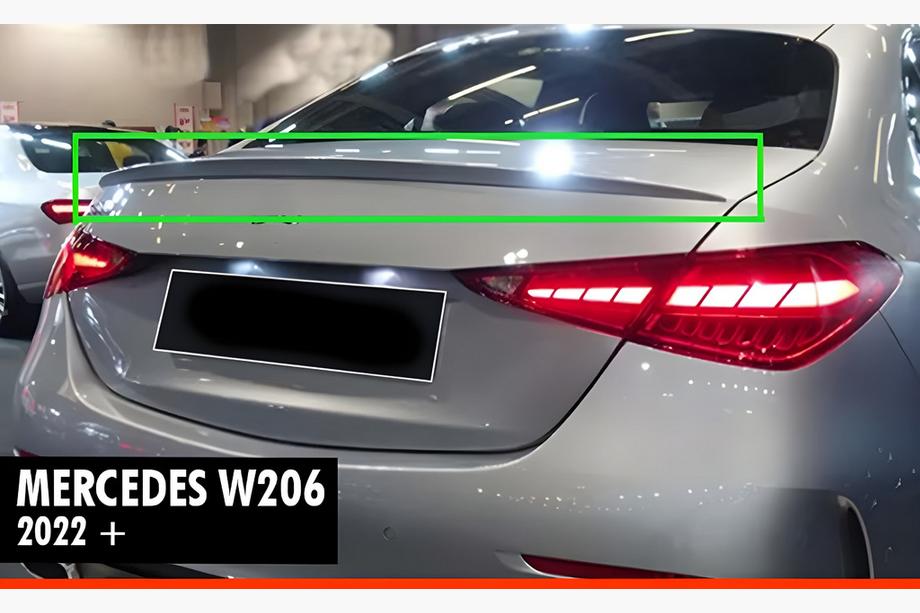 Mercedes C-class W206 2022- гг. Спойлер DPT (Черный Глянец) Image